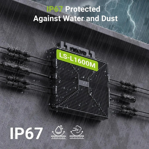 NATE 1600W Grid-Tie Micro Inverter | 4×MPPT, 230V AC, WiFi Monitoring, IP67 (280W–550W per Panel)