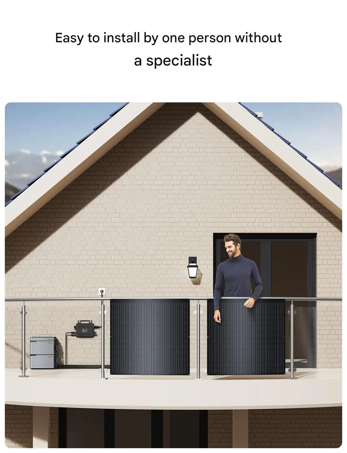 Shelfsun Balcony Solar Kit | 4 × 240W Flexible Panels + 800W Micro Inverter, Plug & Play, IP67